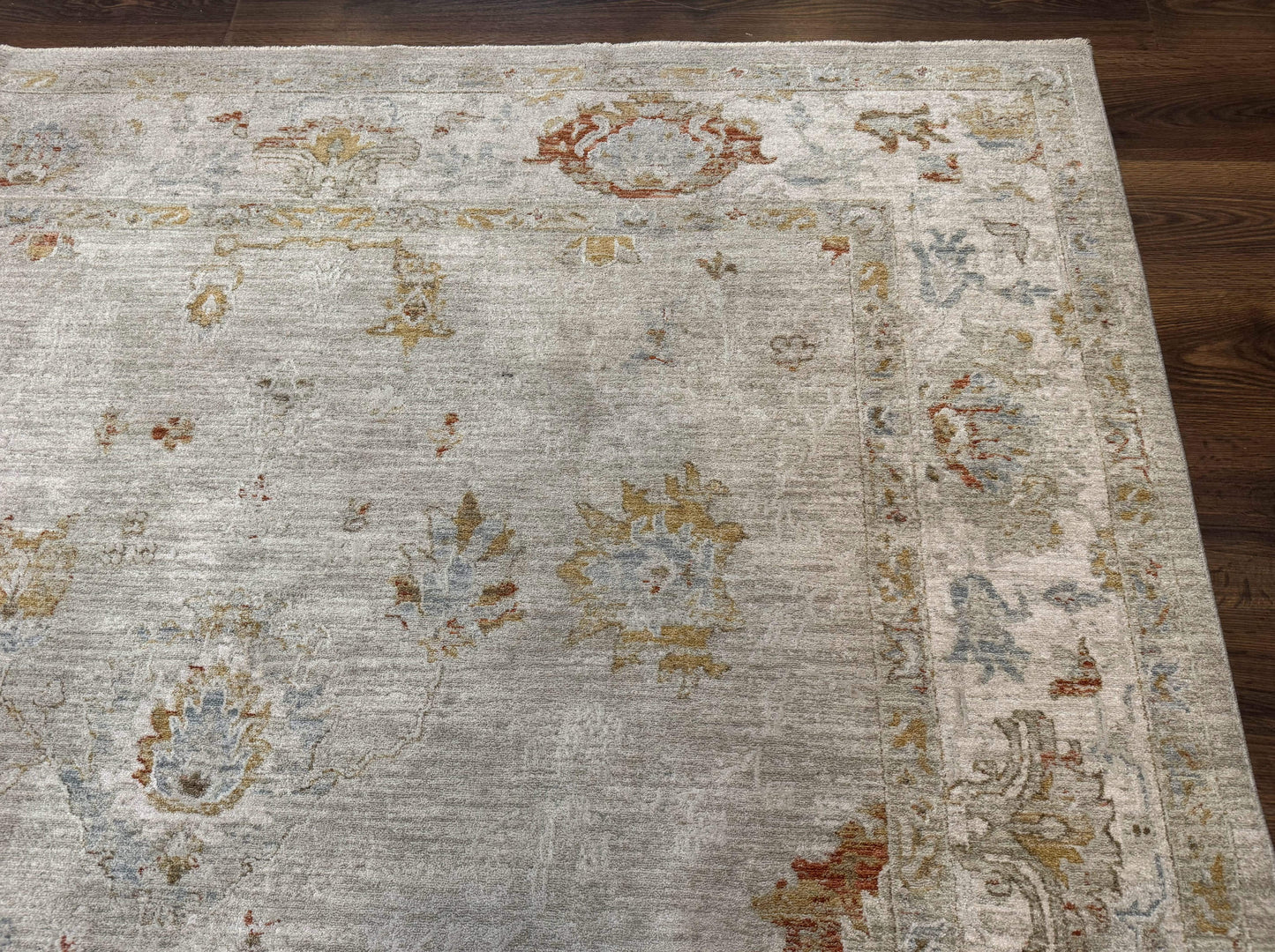 Modern Turkish Oushak Rug 7x9, Netural Colors