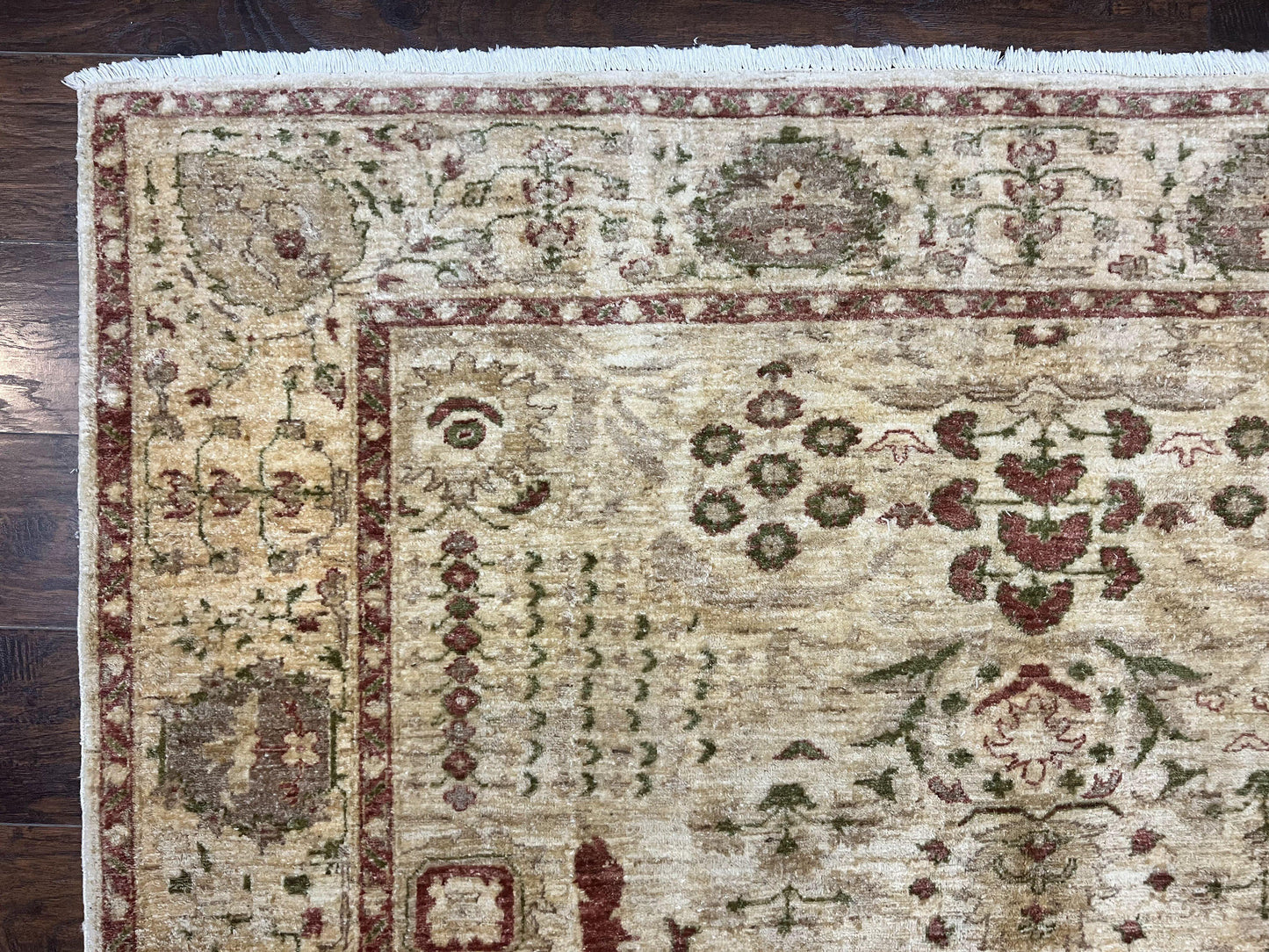 Oushak Rug Handmade Wool Peshawar Carpet For Farmhouse Decor 6x9.6