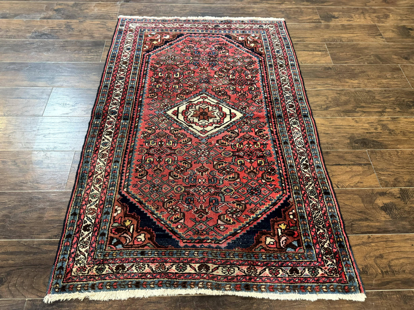 Antique Persian Tribal Rug 3.6 x 5, Hamadan Angelas Rug