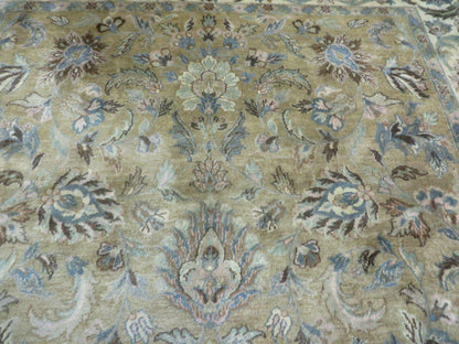 Jaipur Vintage Wool Rug Handcrafted Indian Floral