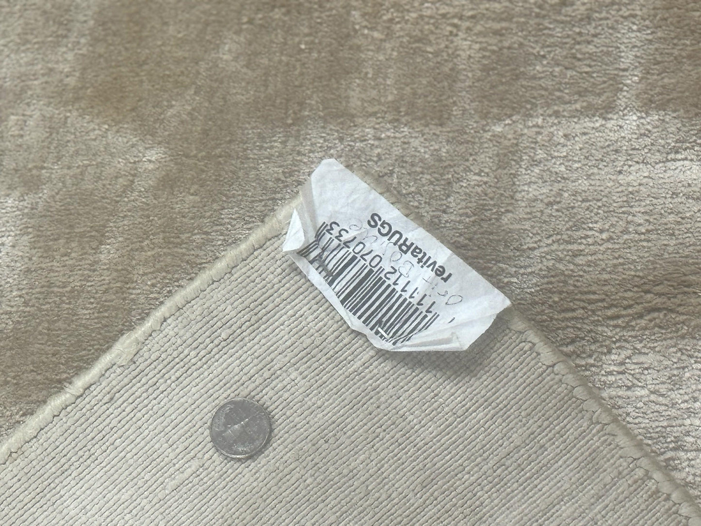 Silk Tibetan Rug 9x11 Hand Knotted Handmade Area Rug Modern Contemporary Carpet