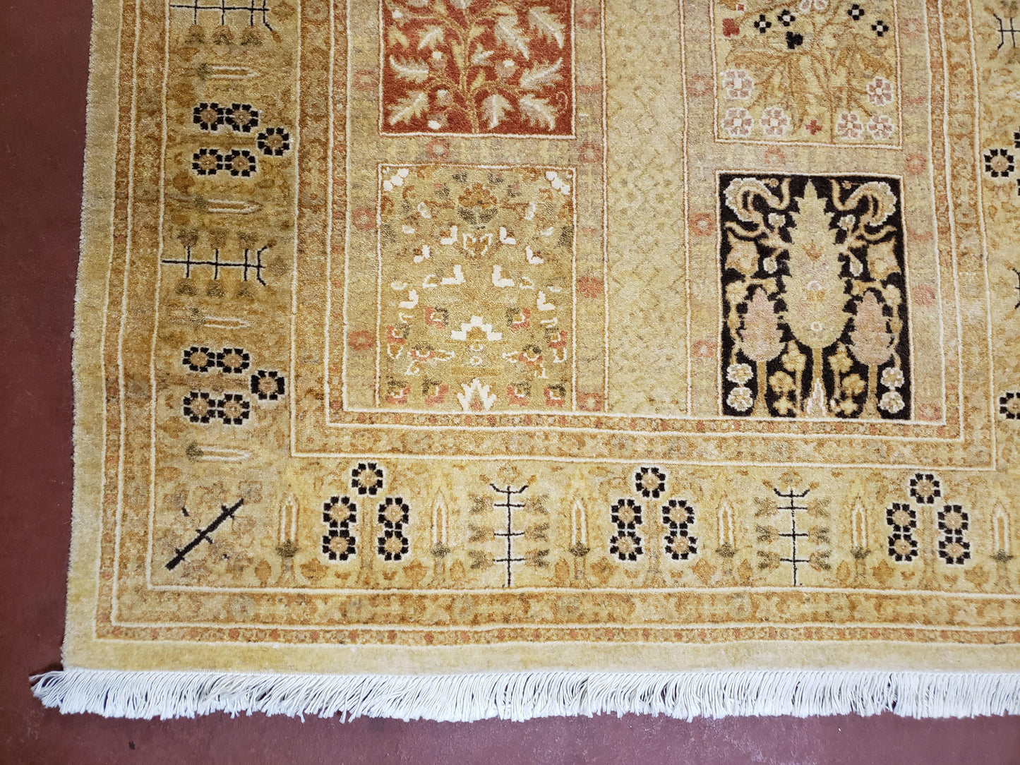 3' 2" x 12 ' 6" Pak Persian Safavieh Runner Haji Jalil Fine Runner Rug 3ft Runner 12ft Runner 13ft Runner Panel Design Runner Hand-Knotted