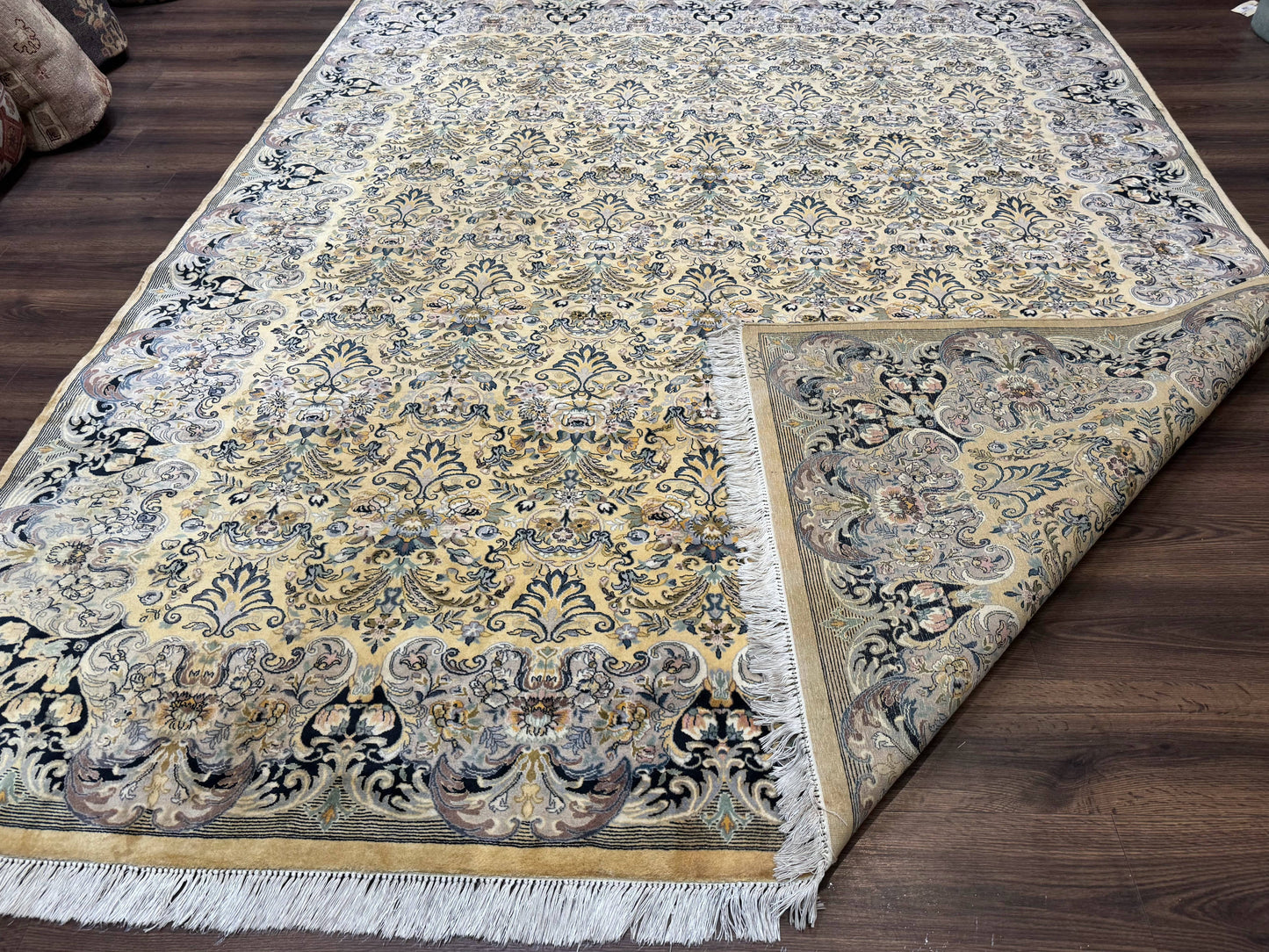 Pak Persian Rug 8x10, Allover Pattern, Fine 225 KPSI, Cream