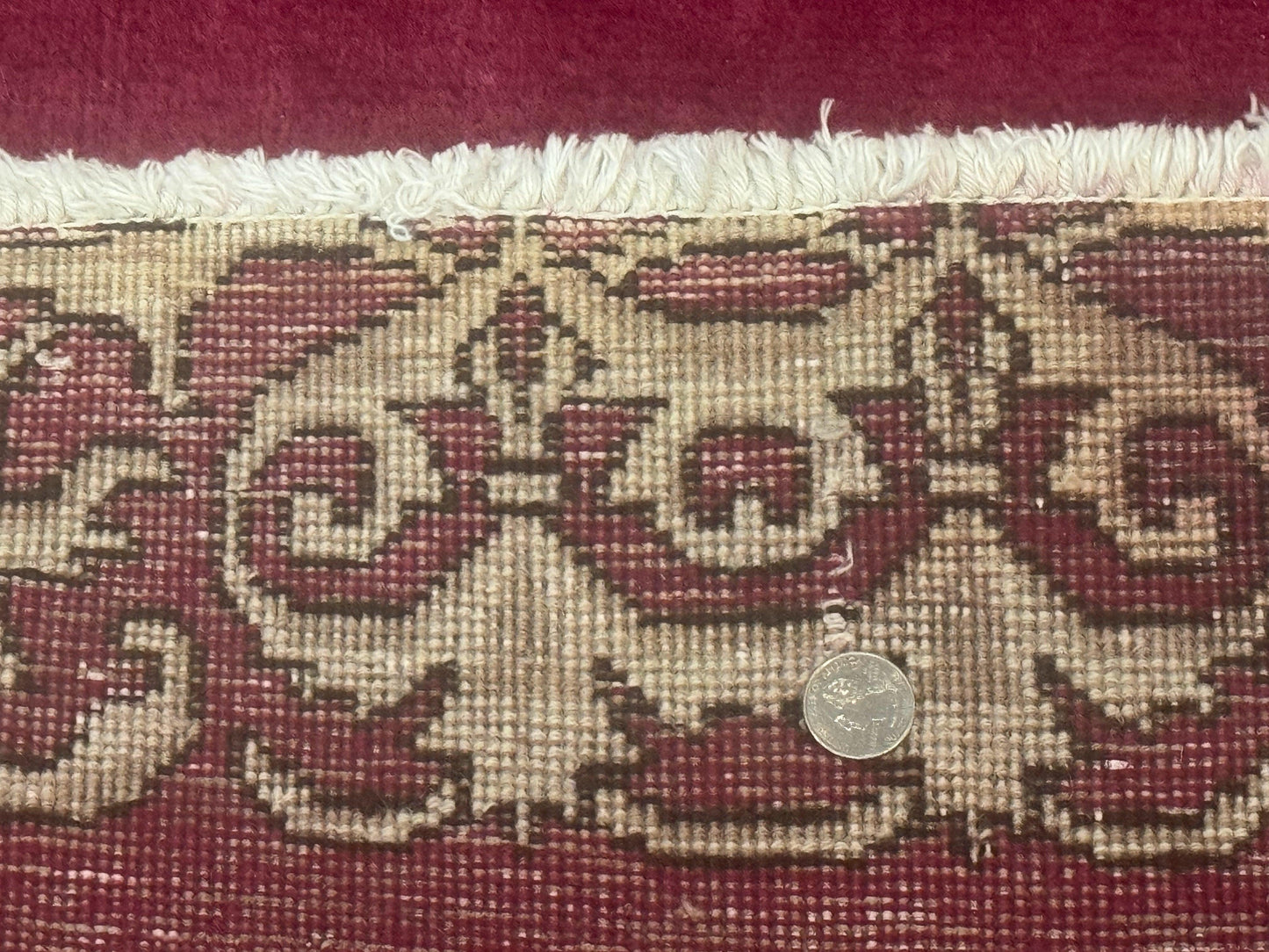 Red Persian Kerman Runner Rug 3x16