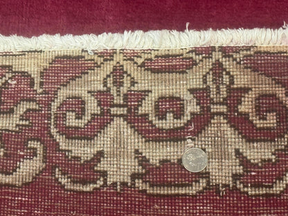 Red Persian Kerman Runner Rug 3x16