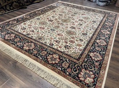 Karastan Rug 8.8 x 12 Ivory Indo Kirman #700/706, Wool Original Series