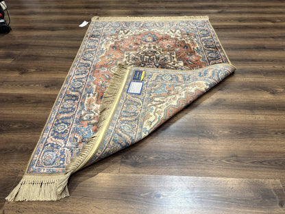 Karastan Rug 4x6 Vintage Serapi Wool Pile Antique Carpet 700 Series