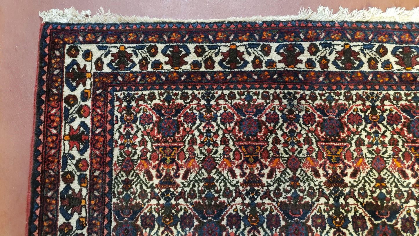 Persian Afshar Rug 3.6 x 5, Zili Sultan Pattern, Wool