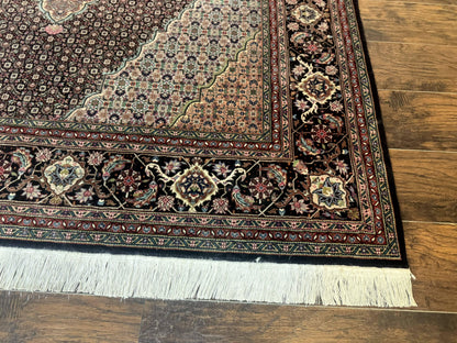 Sino Persian Rug 6x9, Herati Very Fine 400 KPSI, Black