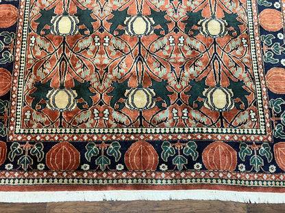 Bidjar Rug 8x10 Handmade Vintage Wool Indo Persian Red Black Carpet