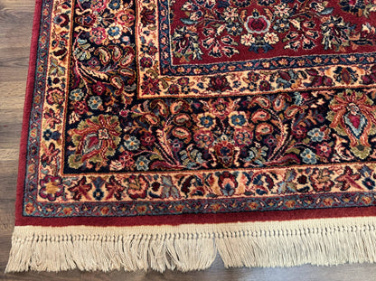 Karastan Rug 10x14, Red Sarouk #785, Wool Original 700 Series