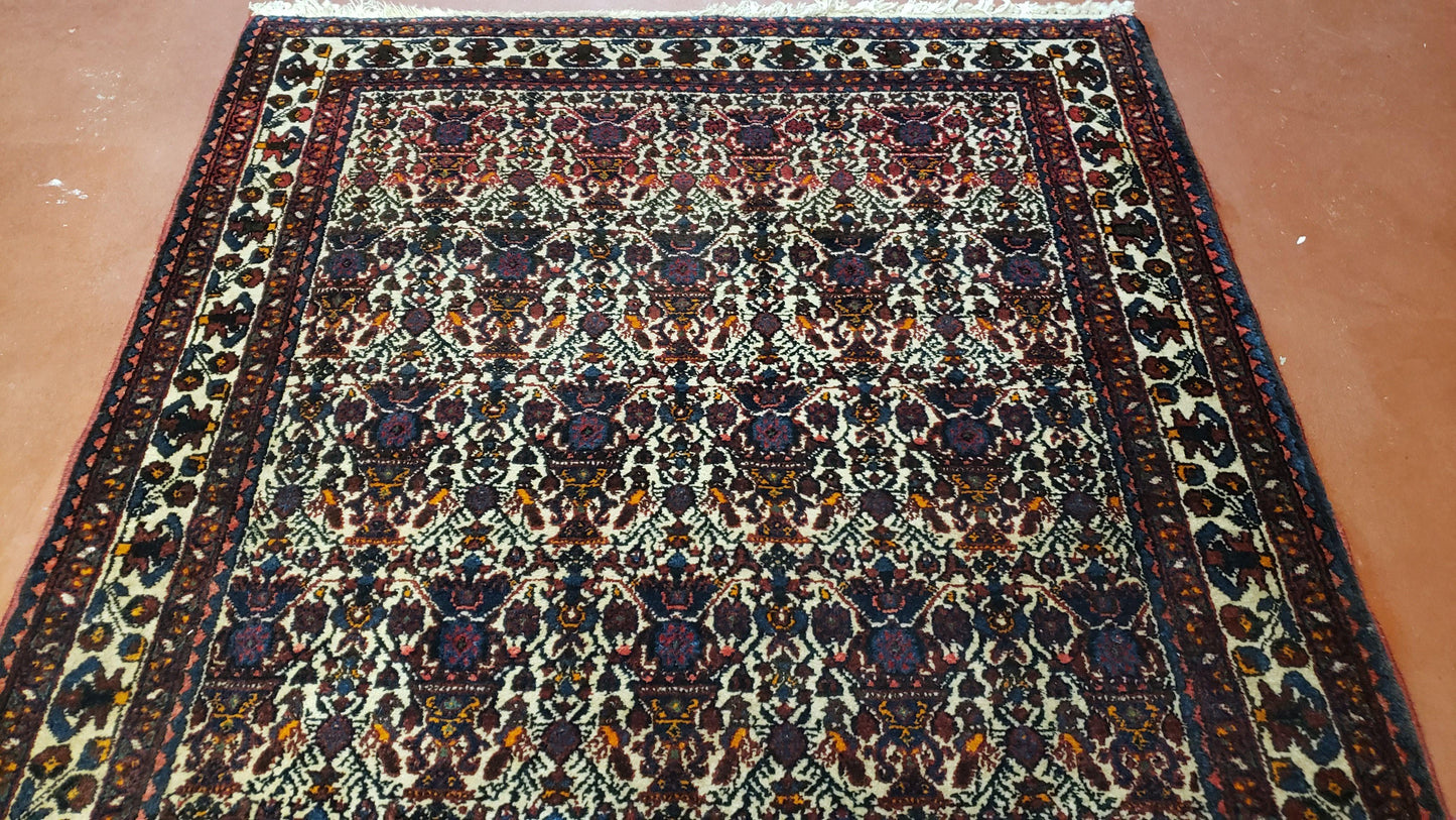 Persian Afshar Rug 3.6 x 5, Zili Sultan Pattern, Wool