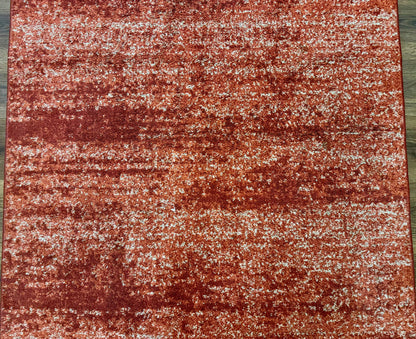 Terracotta Area Rug 4x6 Contemporary Loft Collection Power Loomed Polypropylene and Polyester