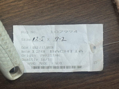 Pak Persian Rug 9x12 Hand Knotted Wool Diamond Panel Design