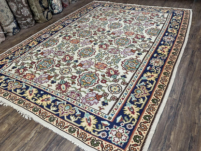 Antique Turkish Kilim Rug 7x10 Hand Woven Wool Flatweave Vintage Carpet