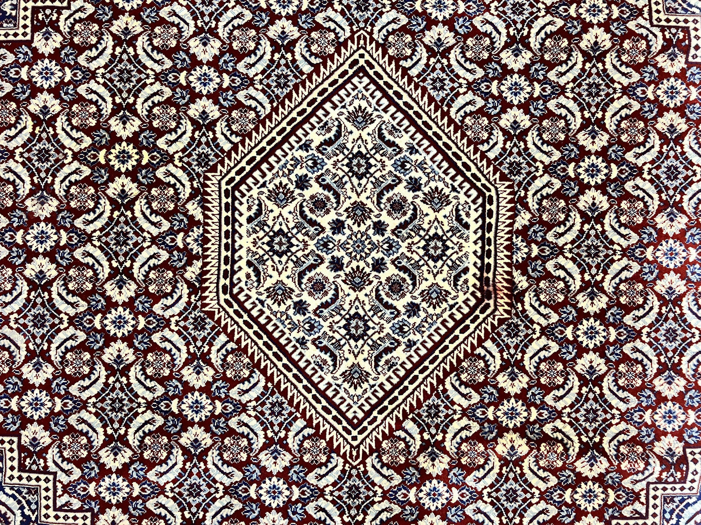 Karastan Rug 8x10, Kara Shah Red Bidjar, Belgium Power Loomed Rug, Wool Pile Karastan Rug, Vintage