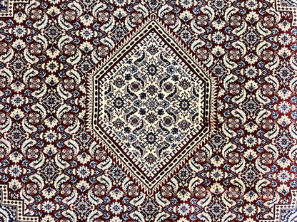 Karastan Rug 8x10, Kara Shah Red Bidjar, Belgium Power Loomed Rug, Wool Pile Karastan Rug, Vintage