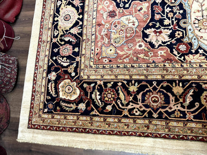 Stark Carpet Palace Sized Traditional Wool Handmade Rug 13x19 Beige