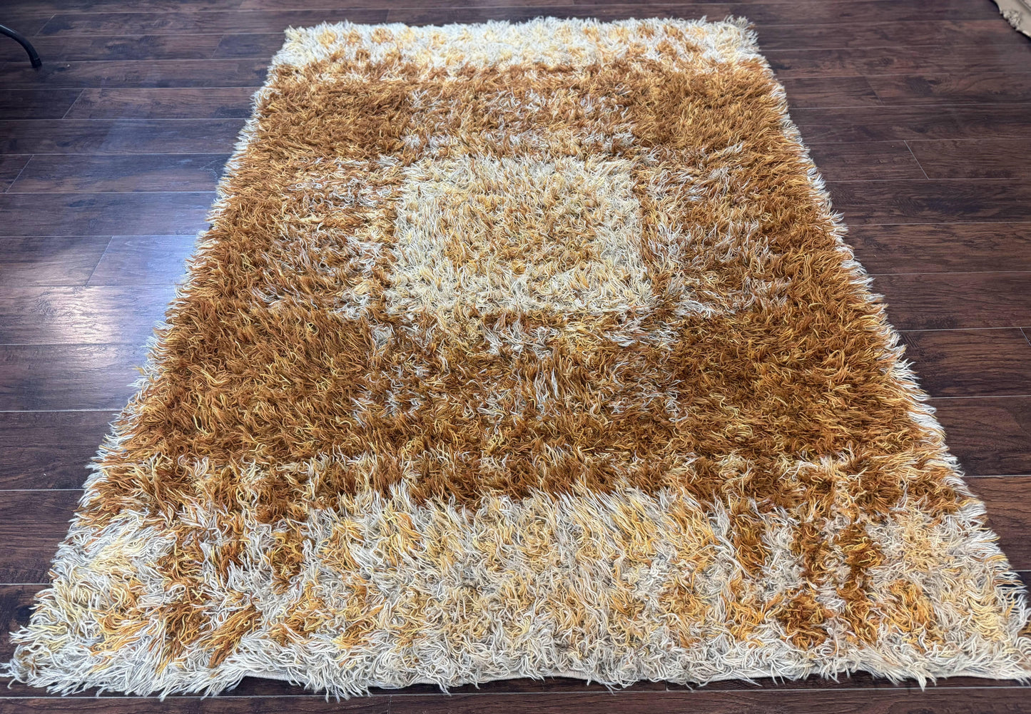 Vintage Rya Shag Rug 5.5 x 7.7