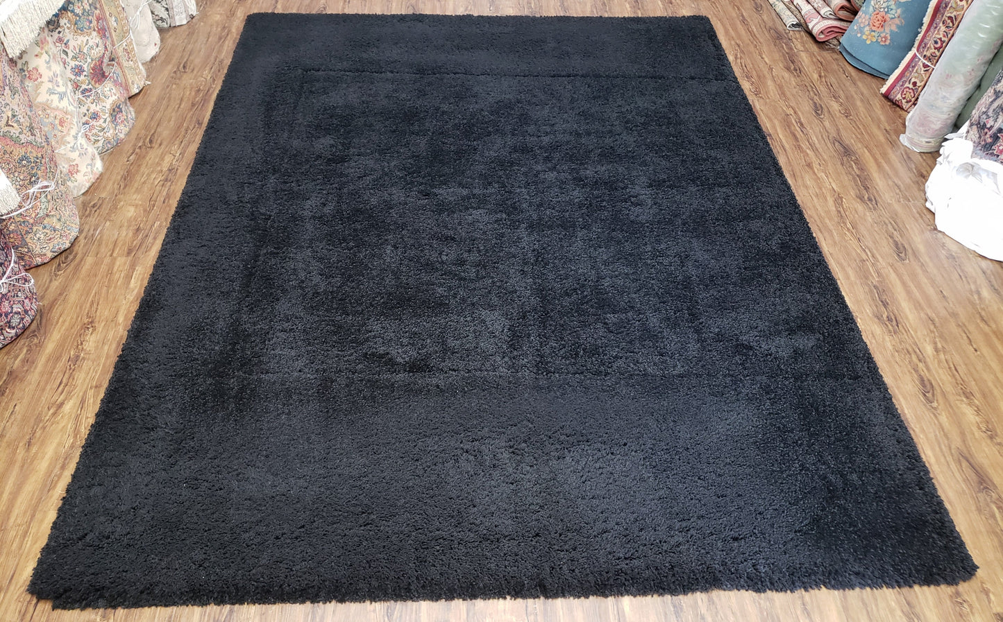 Safavieh Milan Black Shag Rug 8x10 Room Size Modern Contemporary Carpet