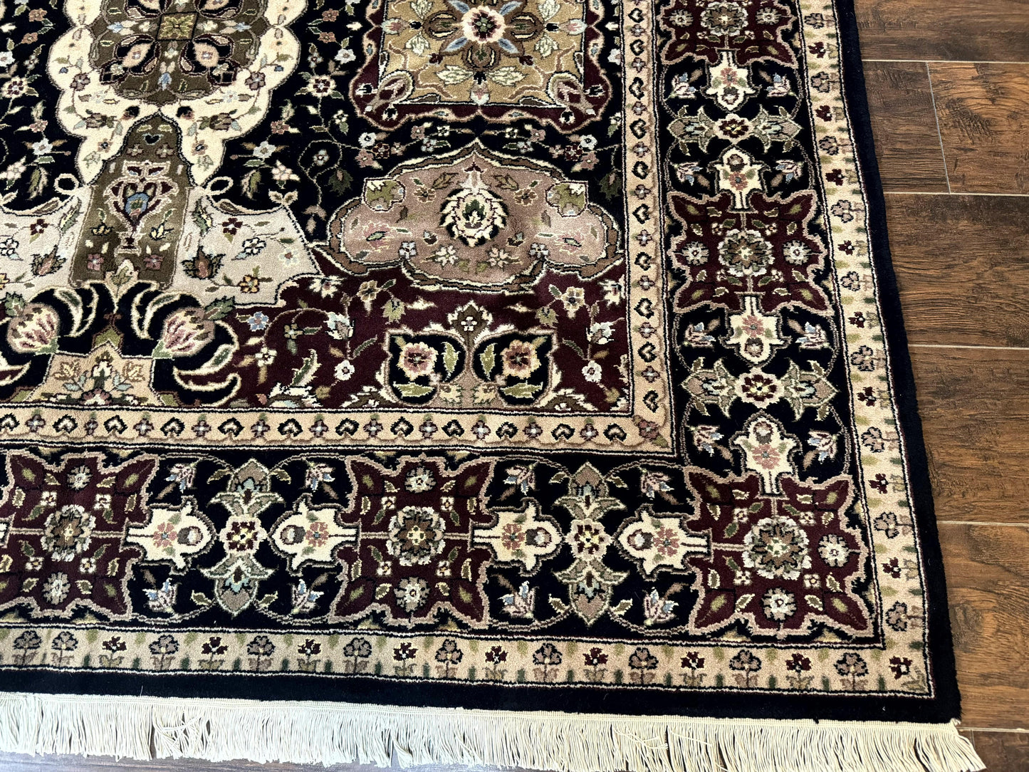 Pak Persian Rug 6x9 Hand Knotted Wool Silk Highlights Vintage Traditional Area Rug
