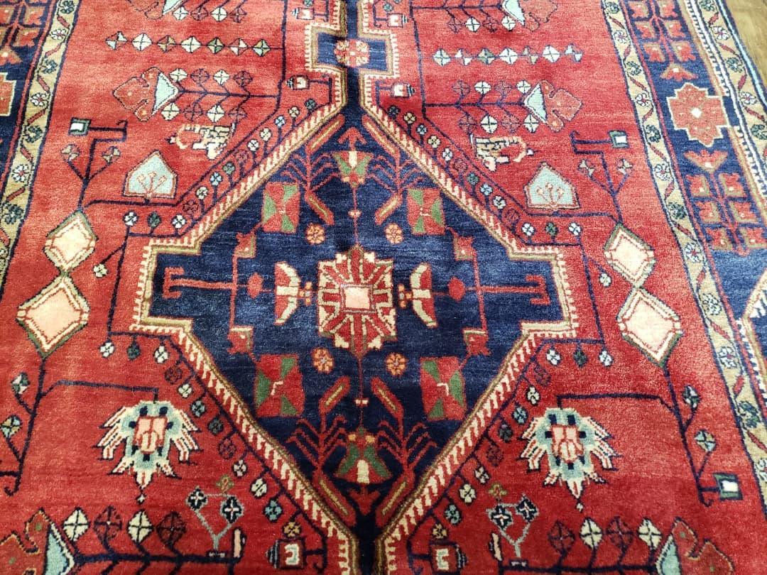 Antique Persian Rug Hand Knotted Zanjan Nahavand Heriz Wool 5x9 Handcrafted