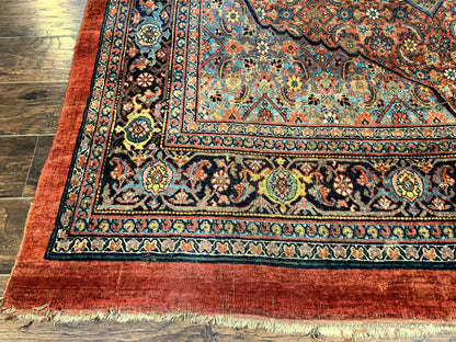 Antique Persian Bijar Rug 7x15