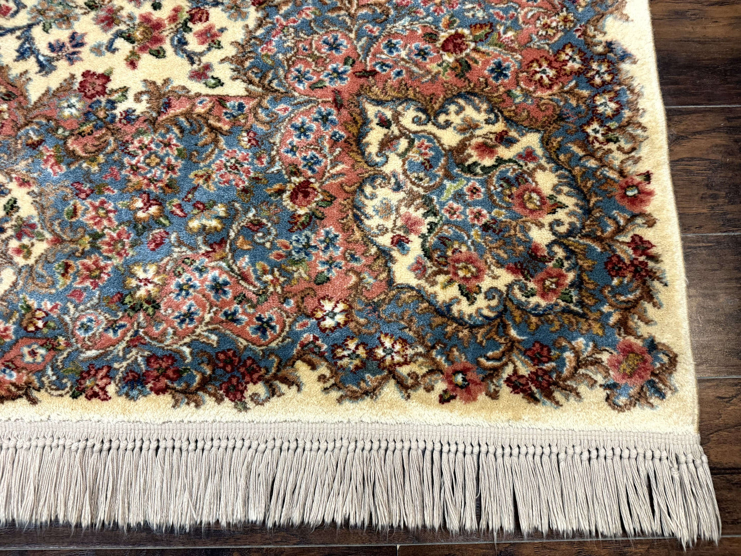 Karastan Kirman Wool Rug Ivory 8.8 X 12 Vintage 700 Series 788