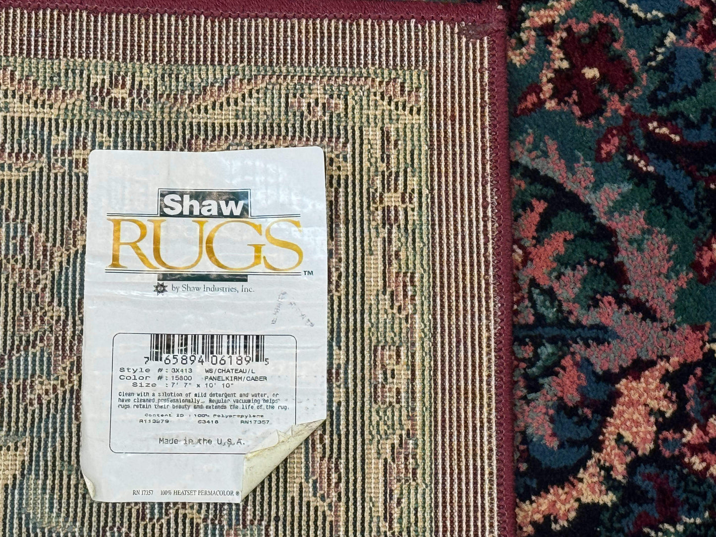 Multicolor Panel Kirman Rug 8x11