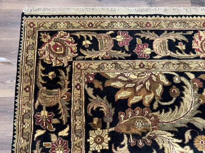 Indo Mahal Sultanabad Rug 8x11 Vintage Handmade Wool Floral Oriental Carpet
