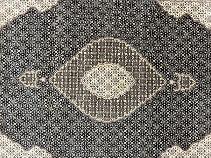 Sino Persian Rug 6x9, Herati Pattern, Vintage Handmade Hand Knotted Wool Oriental Carpet, Fine 6 x 9 Rug, Traditional Rug, Dark Blue Rug