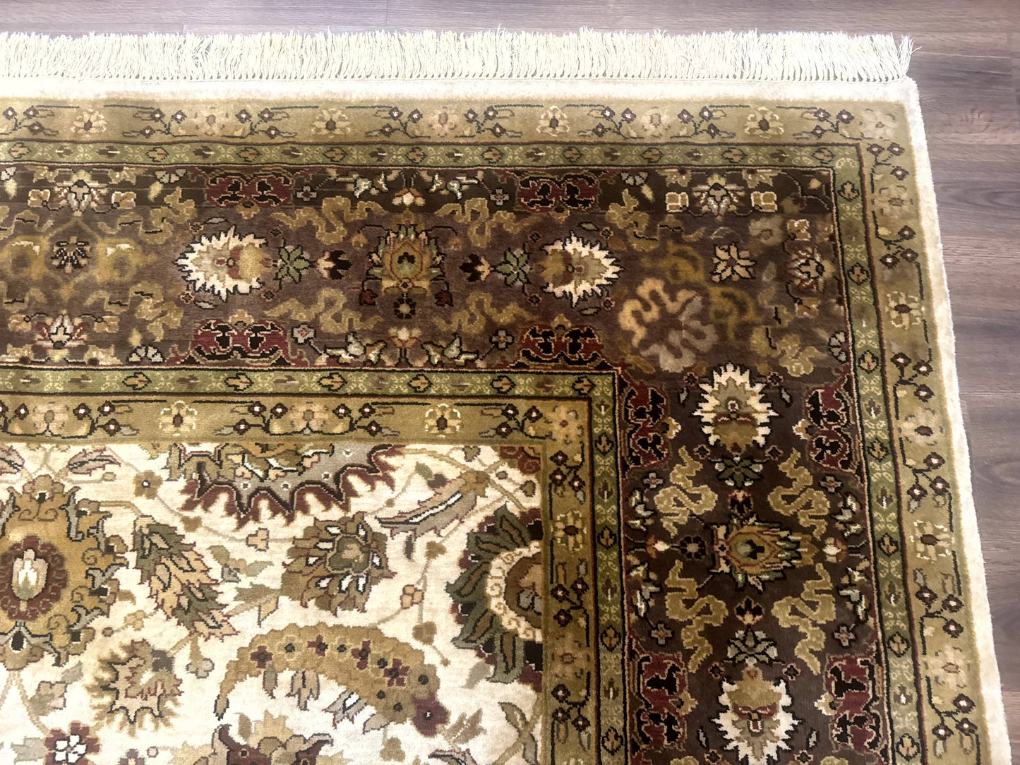 Indo Persian Mahal Rug 8x10 Floral Traditional Wool Oriental Carpet