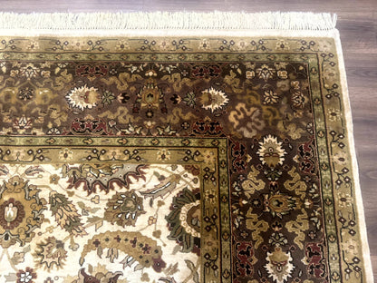 Indo Persian Mahal Rug 8x10 Floral Traditional Wool Oriental Carpet