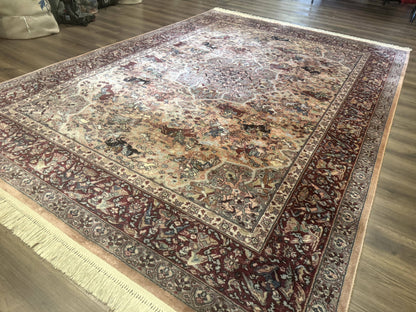 Karastan Wool Rug 8.8x12 Persian Hunting Pattern 723 Vintage Power Loomed Area Rug