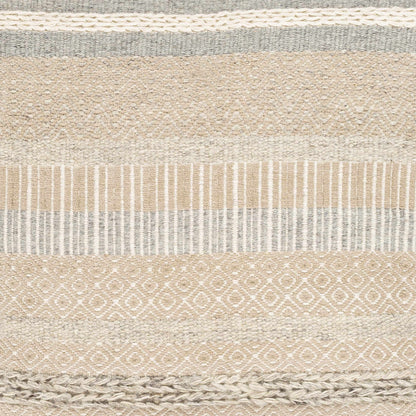 Bancroft Ivory Handwoven Pouf