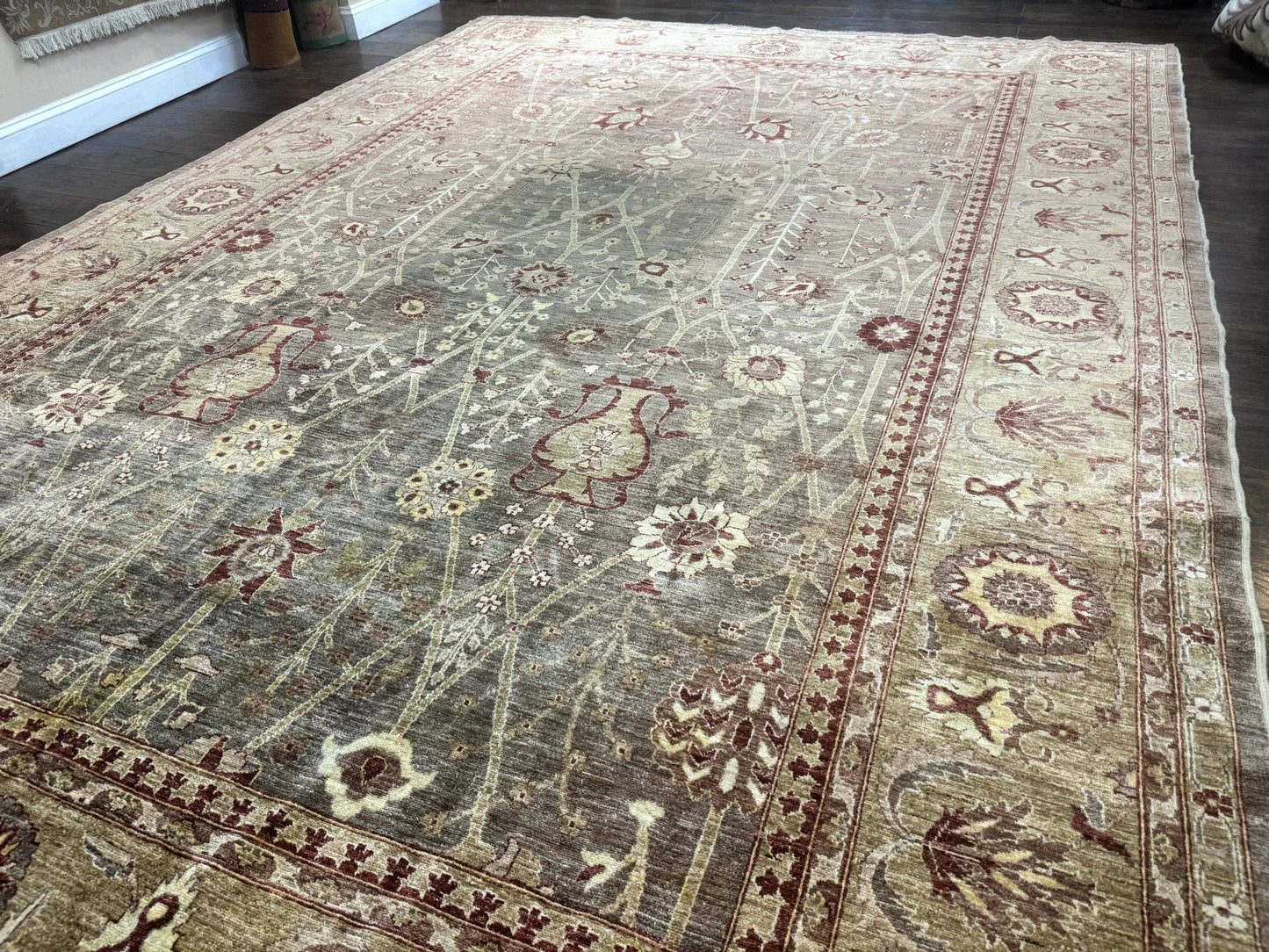 Pakistani Rug 10x14, Large Peshawar Chobi Carpet