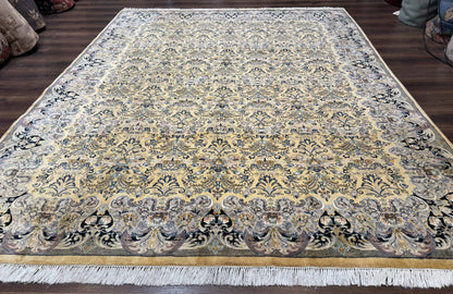 Pak Persian Rug 8x10, Allover Pattern, Fine 225 KPSI, Cream