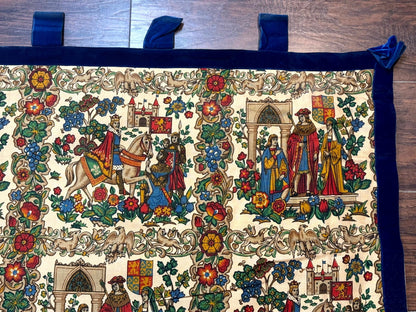 Vintage European Tapestry 4x4, Medievel Design