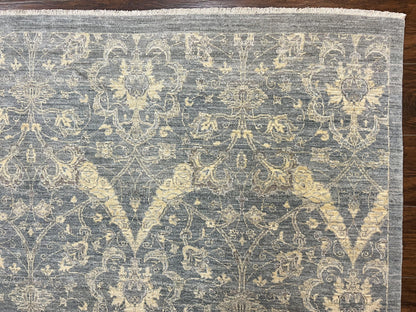 Handmade Pakistani Wool Rug 5x6.6 Floral Pattern Spanish Style Vintage Charm