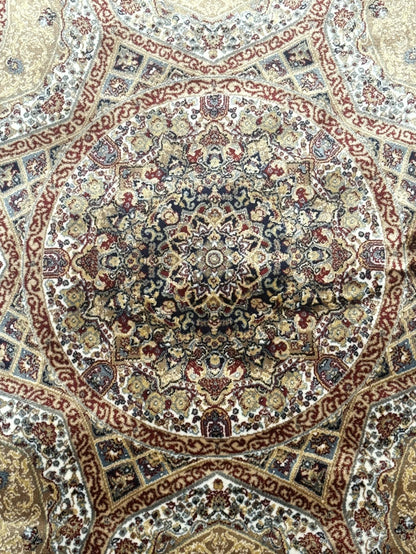 Turkish Silk Runner Rug 2.6 x 13, Dome Design, Hereke Runner, Bamboo Silk, New