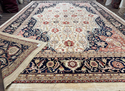 Stark Carpet Palace Sized Traditional Wool Handmade Rug 13x19 Beige