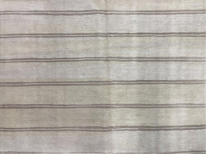Turkish Kilim Rug 5x8 Hand Knotted Wool Flatweave Southwestern Gray