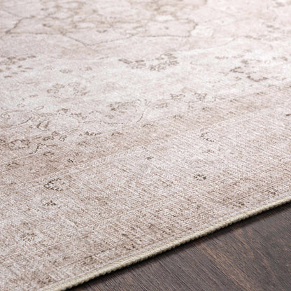 Vintage Washable Flat Pile Rug - Timeless Bethany Design for Home Decor