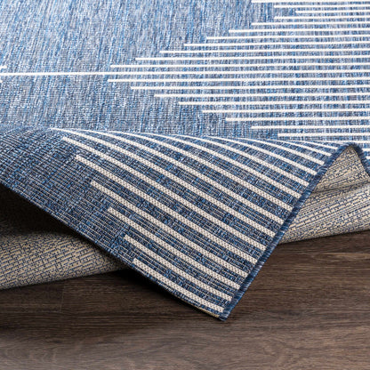 Navy Outdoor Rug - Durable Stylish Area Rug for Patios and Decks