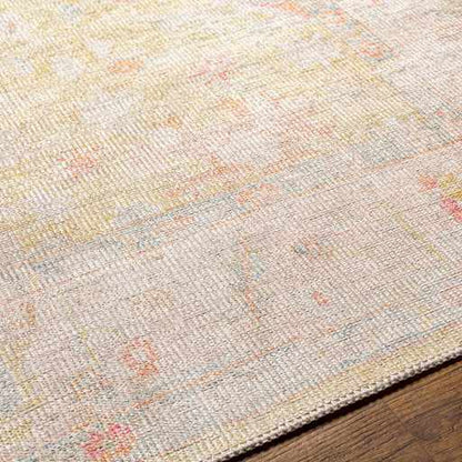 Vintage Washable Flat Pile Area Rug - Elegant Durable Home Decor