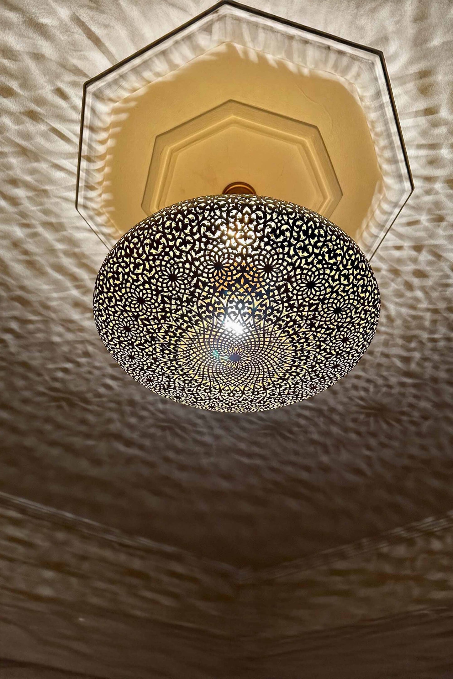 Moroccan Brass Chandelier Light- Custom Pendant Light