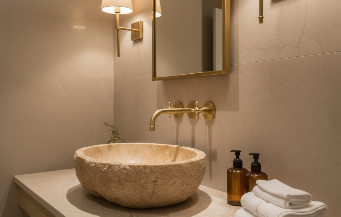 Unlacquered Brass Bathroom Faucet - Antique Brass Bathroom Faucets