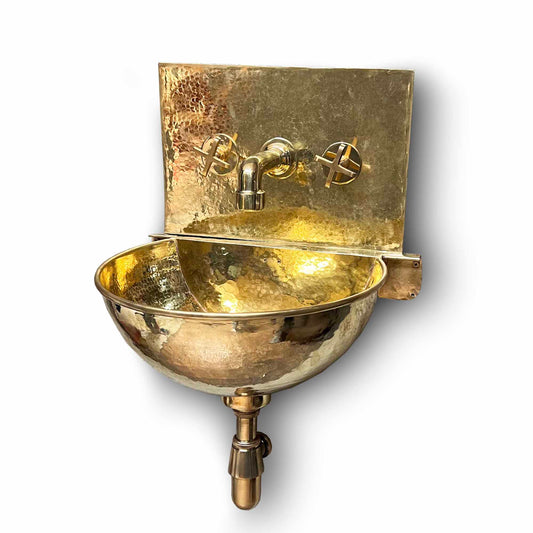 Unlacquered Brass Wall Mount Sink 