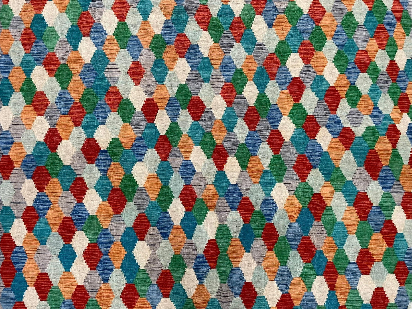 Colorful Chobi Kilim Rug 6x9 Handmade Wool Area Rug For Playrooms