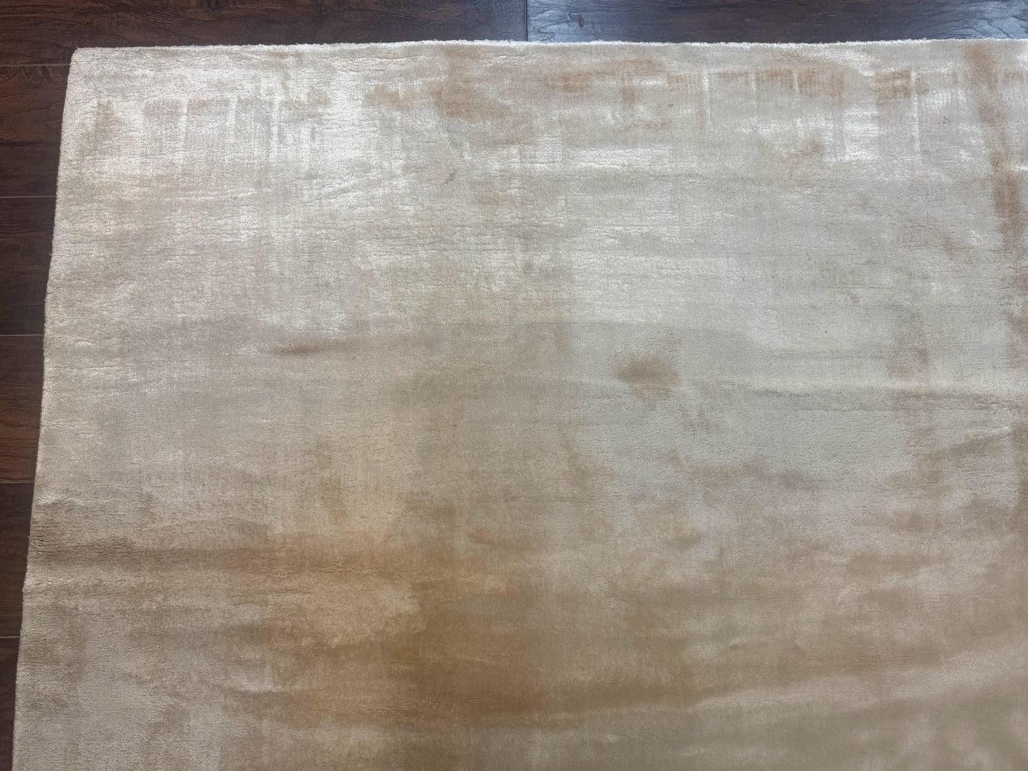 Silk Tibetan Rug 9x11 Hand Knotted Handmade Area Rug Modern Contemporary Carpet